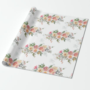 Cadeau Papier d'emballage de fleurs fraîches