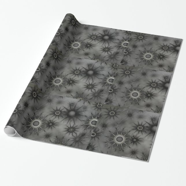 Cadeau Papier d'emballage de flocon de neige Goth (Déroulé)