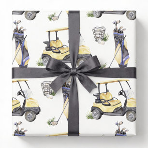 Cadeau Papier d'emballage de golf, papier d'emballage de