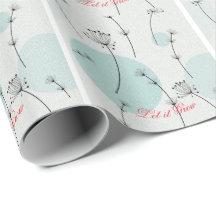 Papier d'emballage de graines de pissenlit sarcell