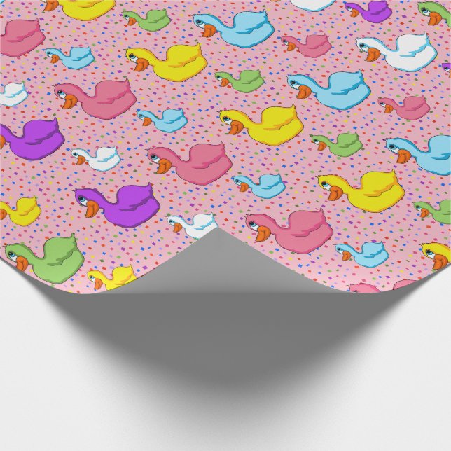 Cadeau Papier d'emballage de grands et petits canards (Coin)