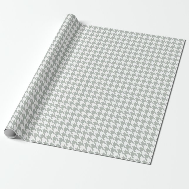 Cadeau Papier d'emballage de gris argenté de (Déroulé)