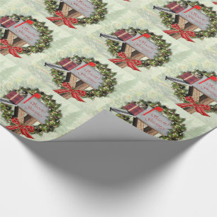 Cadeau Papier d'emballage de guirlande de boîte aux