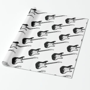 Cadeau Papier d'emballage de guitare basse