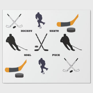Cadeau Papier d'emballage de hockey