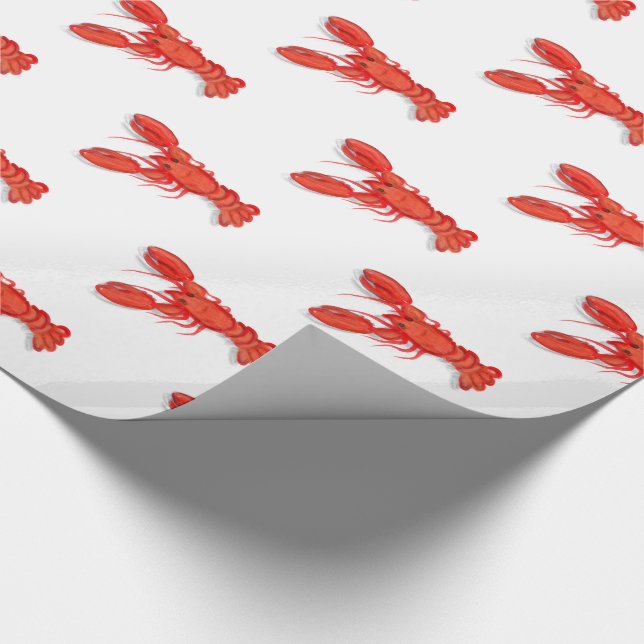 Cadeau Papier d'emballage de homards (Coin)
