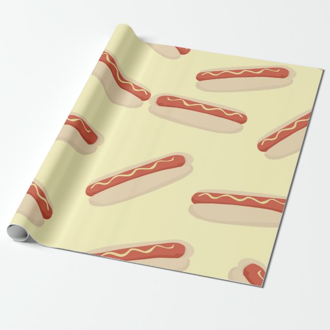 Cadeau Papier d'emballage de hot-dog (Déroulé)