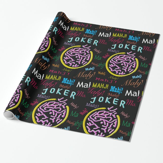 Cadeau Papier d'emballage de joker d'heure-milliampère (Déroulé)