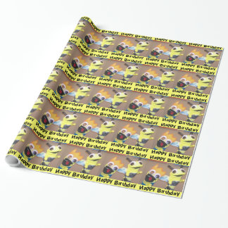 Cadeau Papier d'emballage de joyeux anniversaire de