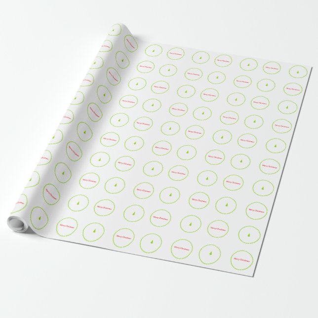 Cadeau Papier d'emballage de Joyeux Noël (Déroulé)