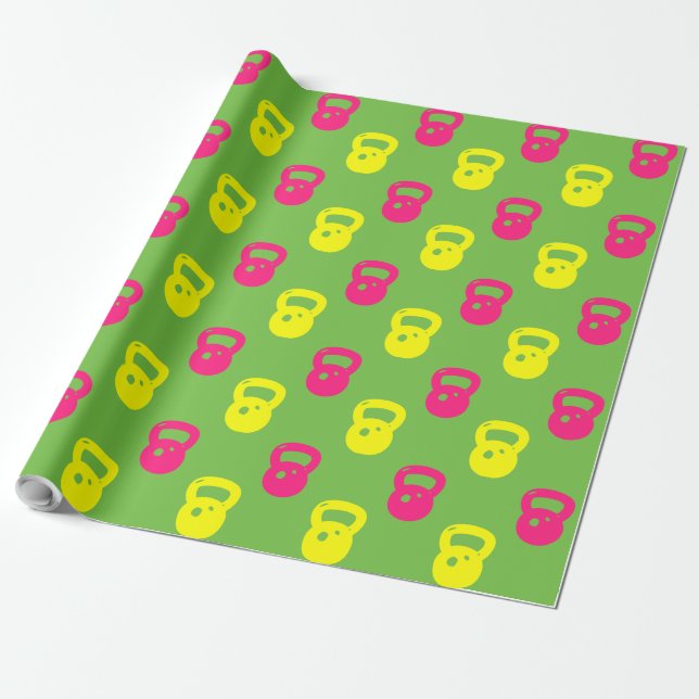 Cadeau Papier d'emballage de Kettlebell - (Déroulé)