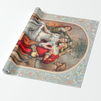 Cadeau Papier d'emballage de la carte de Noël de Prang (v