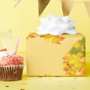 Cadeau Papier d'emballage de la gloire d'automne