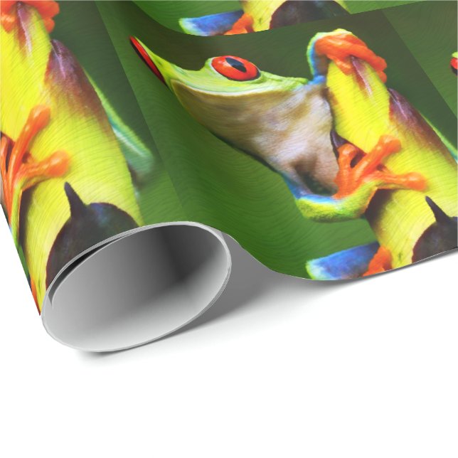 Cadeau Papier d'emballage de la grenouille 2 (Coin rond)