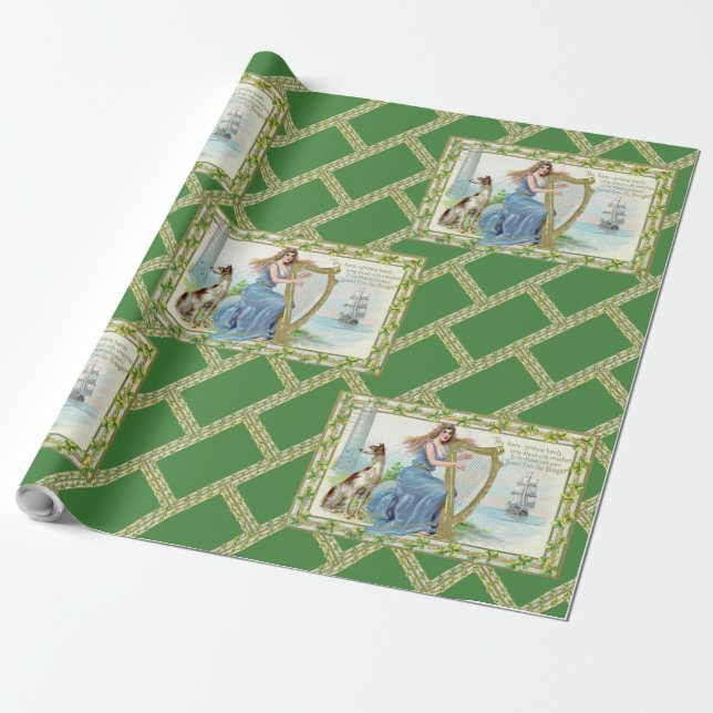 Cadeau Papier d'emballage de la Saint-Patrick Erin Mavour (Déroulé)