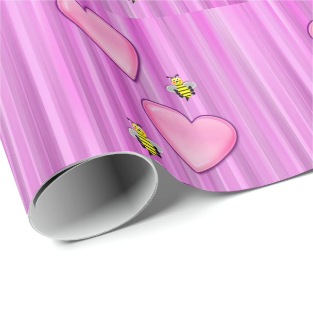 Cadeau Papier d'emballage de la Saint-Valentin (Coin rond)