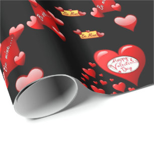 Cadeau Papier d'emballage de la Saint-Valentin