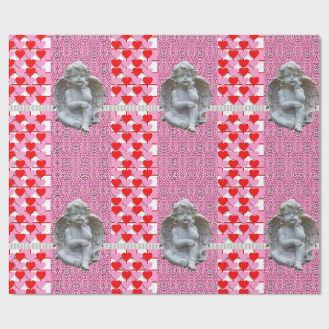 Cadeau Papier d'emballage de la Saint-Valentin (Plat)