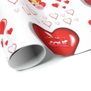 Cadeau Papier d'emballage de la Saint-Valentin
