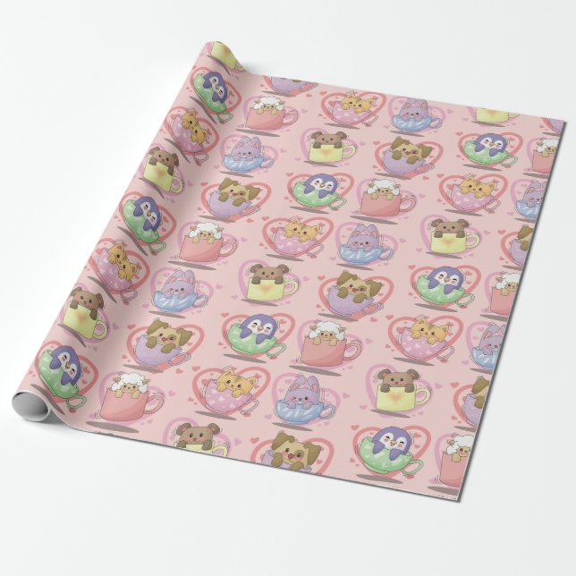 Cadeau Papier d'emballage de la Saint-Valentin (Déroulé)