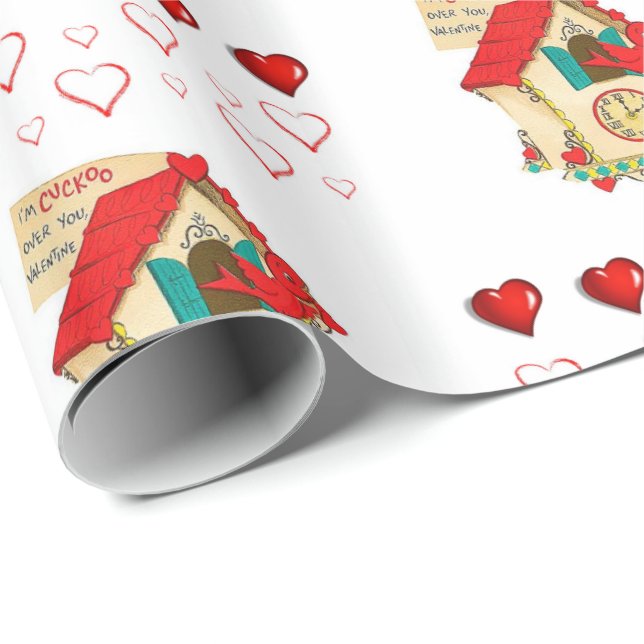Cadeau Papier d'emballage de la Saint-Valentin (Coin rond)