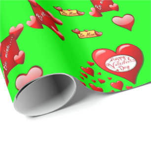Cadeau Papier d'emballage de la Saint-Valentin