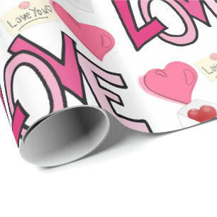 Cadeau Papier d'emballage de la Saint-Valentin