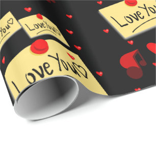 Cadeau Papier d'emballage de la Saint-Valentin