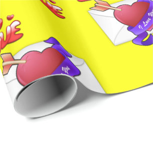 Cadeau Papier d'emballage de la Saint-Valentin