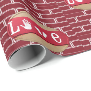 Cadeau Papier d'emballage de la Saint-Valentin
