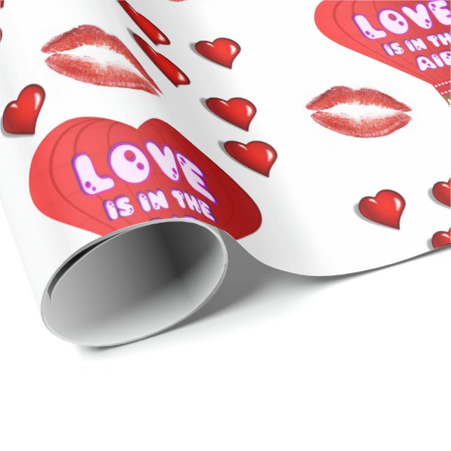 Cadeau Papier d'emballage de la Saint-Valentin (Coin rond)