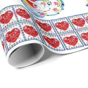 Cadeau Papier d'emballage de la Saint-Valentin