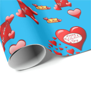 Cadeau Papier d'emballage de la Saint-Valentin