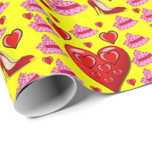 Cadeau Papier d'emballage de la Saint-Valentin