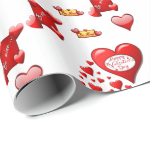 Cadeau Papier d'emballage de la Saint-Valentin