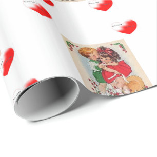 Cadeau Papier d'emballage de la Saint-Valentin