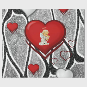 Cadeau Papier d'emballage de la Saint-Valentin
