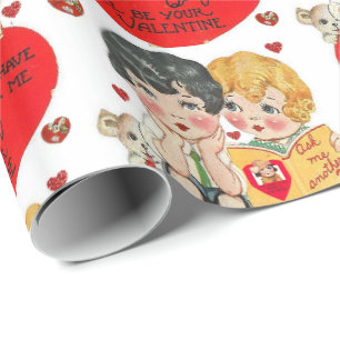 Cadeau Papier d'emballage de la Saint-Valentin