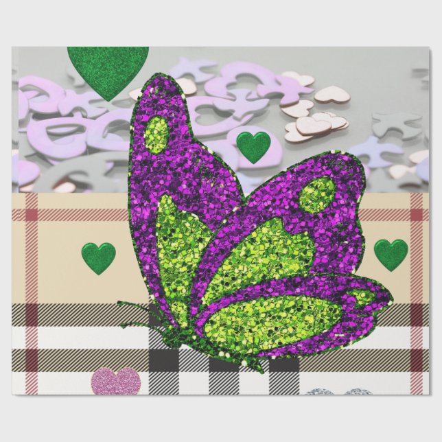 Cadeau Papier d'emballage de la Saint-Valentin (Plat)