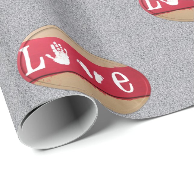 Cadeau Papier d'emballage de la Saint-Valentin (Coin rond)