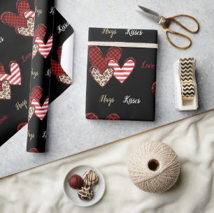 Cadeau Papier d'emballage de la Saint-Valentin sauvage