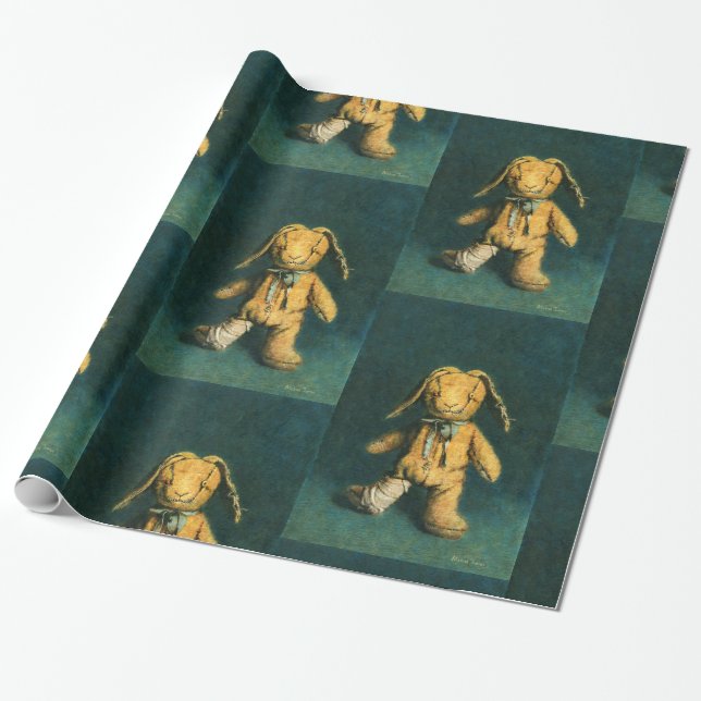 Cadeau Papier d'emballage de lapin de zombi (Déroulé)
