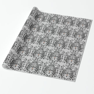Cadeau Papier d'emballage de léopard de neige