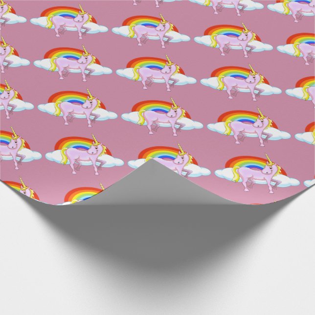 Cadeau Papier d'emballage de licorne (Coin)