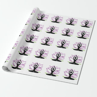 Cadeau Papier d'emballage de Lotus de yoga