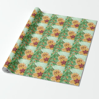 Cadeau Papier d'emballage de lustre de photo de bonhomme