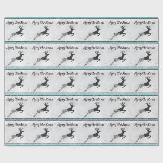 Cadeau Papier d'emballage de lustre de photo de cerfs