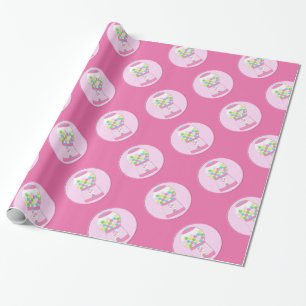 Cadeau Papier d'emballage de machine rose de Bubblegum