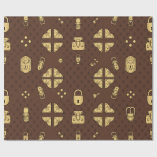 Cadeau Papier d'emballage de malle vintage