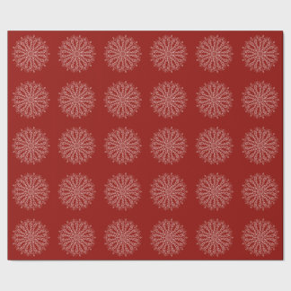 Cadeau Papier d'emballage de mandala - rouge-foncé